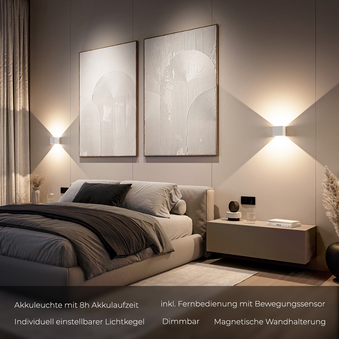 NEONA Xena LED-Wandleuchte – Warmweiß – Nach oben/unten verstellbar