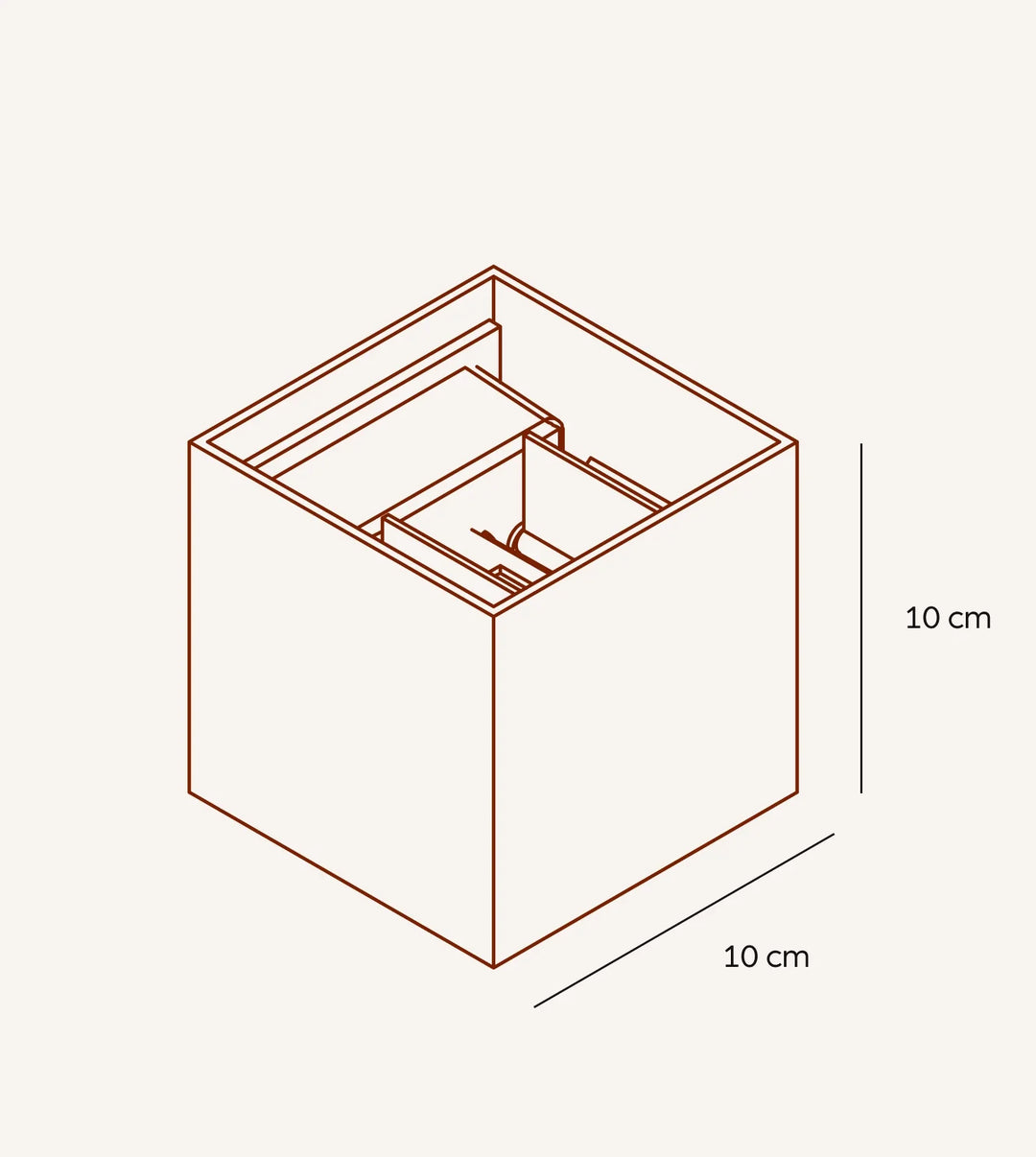 NEONA Xena LED-Wandleuchte – Warmweiß – Nach oben/unten verstellbar